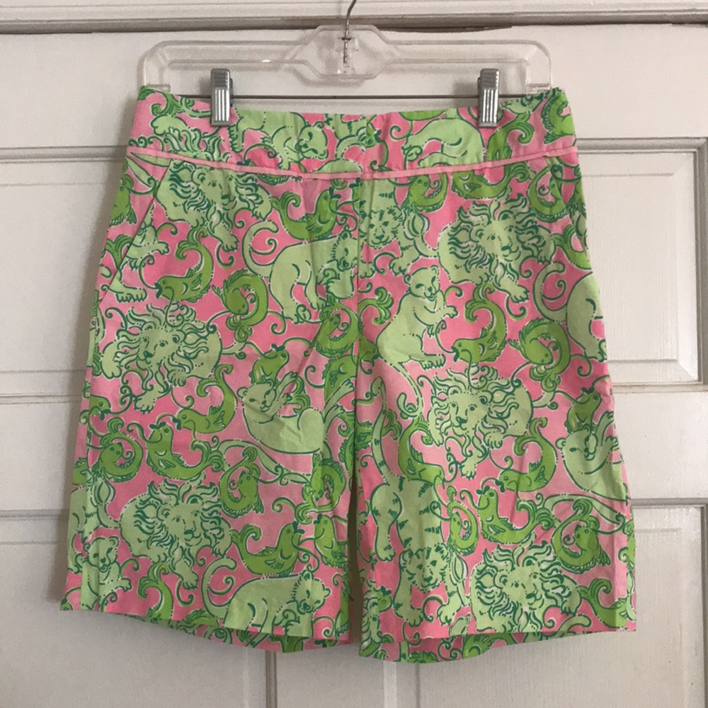 LILLY PULITZER Fried Catfish High Waist Bermuda Shorts